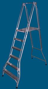 FPS18WB 6 step platform ladder wide base 200kg rated