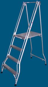 FPS12 4 step platform ladder 200kg rated
