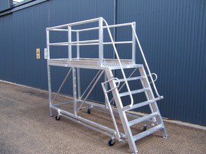 custom access platform with ladder access