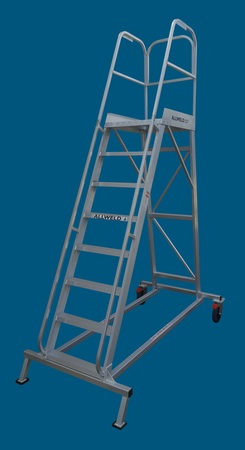 Use this platform ladder to wash your trucks - one of the Allweld Order Picker range