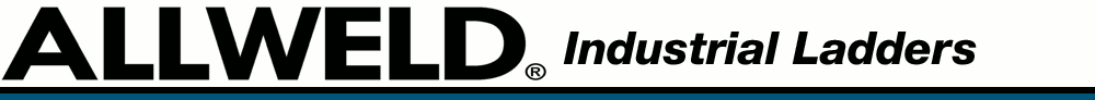 Allweld industrial ladders, manufactured - distributed Australia wide by Bridge Aluminium