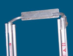 Wall brackets make the stowage of your ALLWELD platform ladder extremely efficient