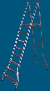 FPS24 8 step platform ladder 200kg rated
